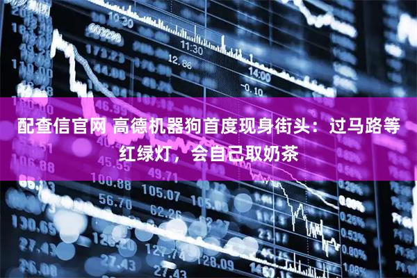 配查信官网 高德机器狗首度现身街头：过马路等红绿灯，会自己取奶茶
